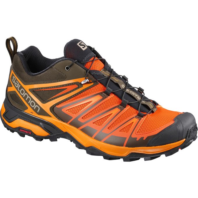 Chaussures De Randonnée Salomon Homme Orange / Noir - Salomon X ULTRA 3 - France (5918-JWCBL)